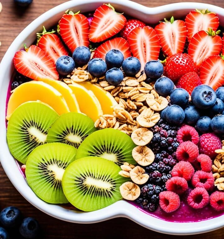 Bowl de Açaí Fitness com Granola e Frutas Frescas