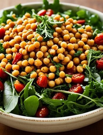 Salada de Grão-de-Bico Fitness com Tomate Seco