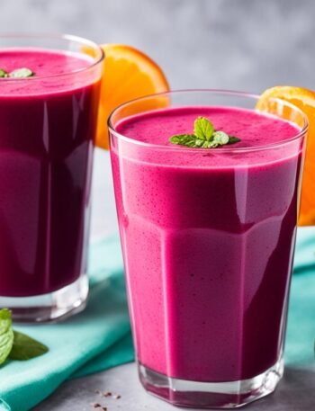 Smoothie de Beterraba Fitness com Laranja